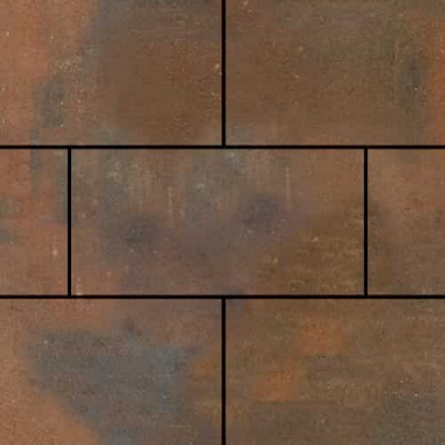 Тротуарная плитка Steinrus Парк Плейс Color Mix Штайнрус 80 мм